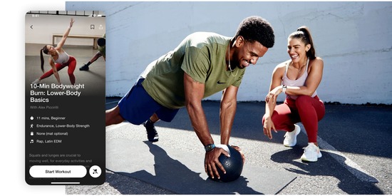Nike Training Club是一款提供全面健身計畫和運動課程的運動教練應用程式